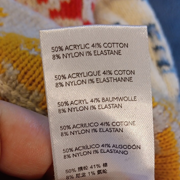 BDG Rian Lace-Up Sweater In Multi-red Color - Picture 9 of 11